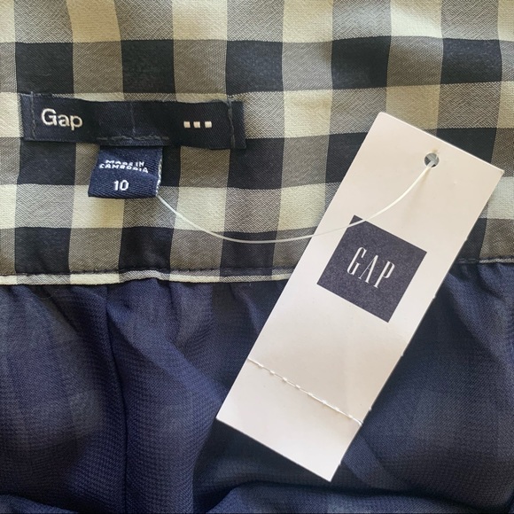 🌸New🌸 Gap Women’s Plaid Skirt Size 10 Navy NWT - Picture 3 of 9